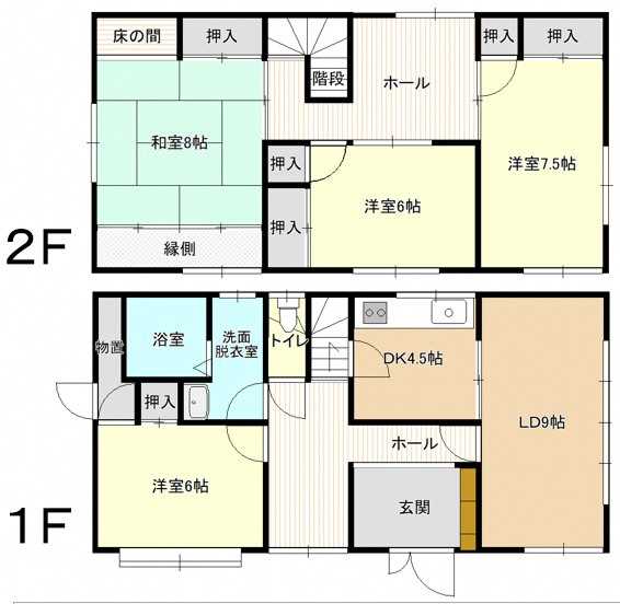 （空家 1057）金沢市泉野町2丁目8・間取り図