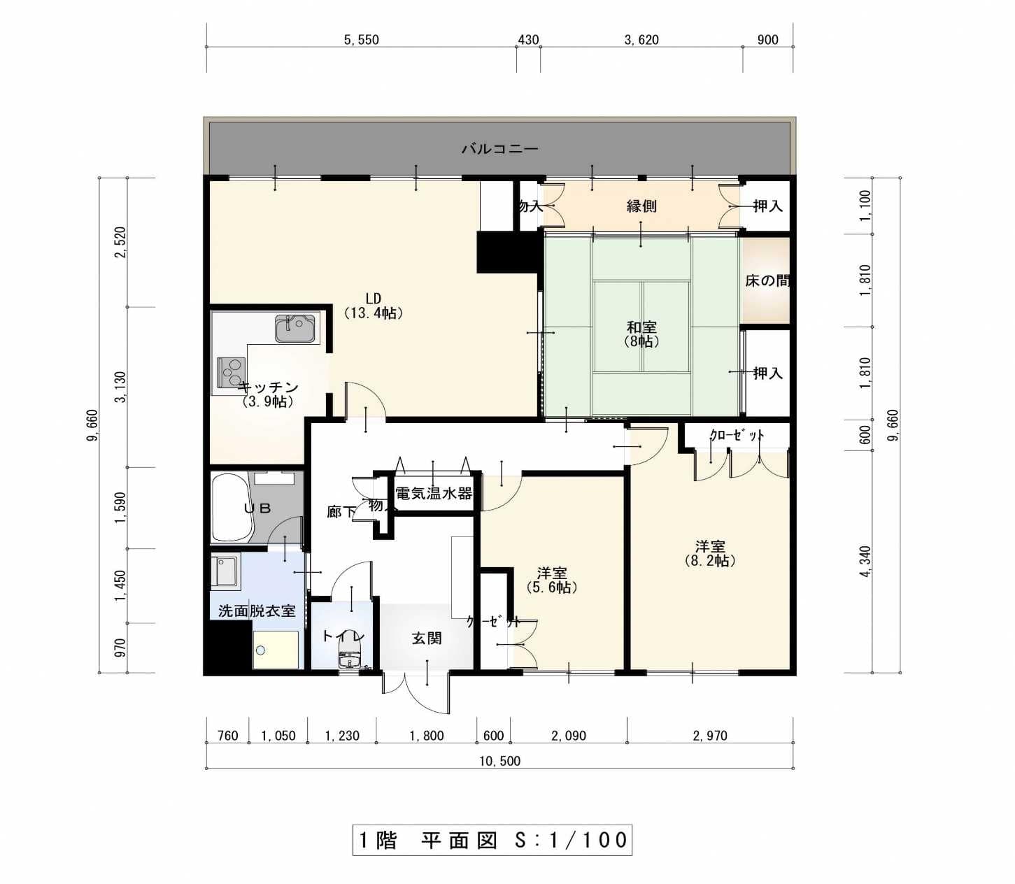（空き空戸 214）朝日プラザ犀川・間取り図
