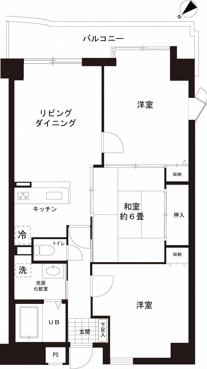 信開ダイナスティ浅野川 クイーンズ・間取り図